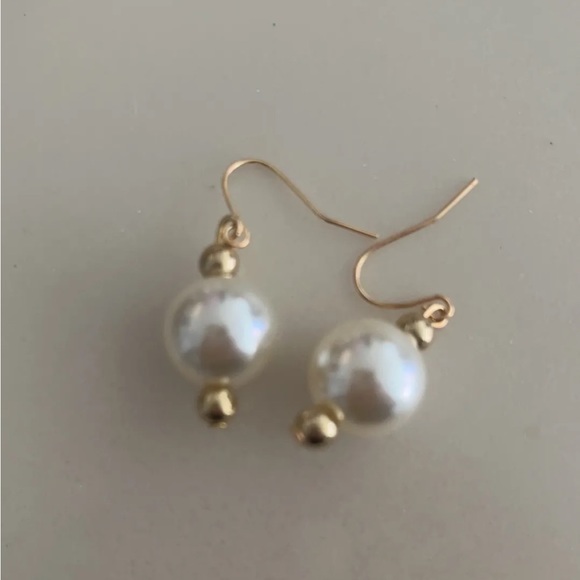 Pearl Choker & Earrings Jewelry Set Gold Bridal Wedding Old Money - Picture 6 of 8